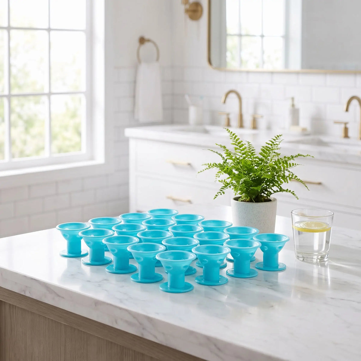 Bigoudis bigoudis bleu en silicone