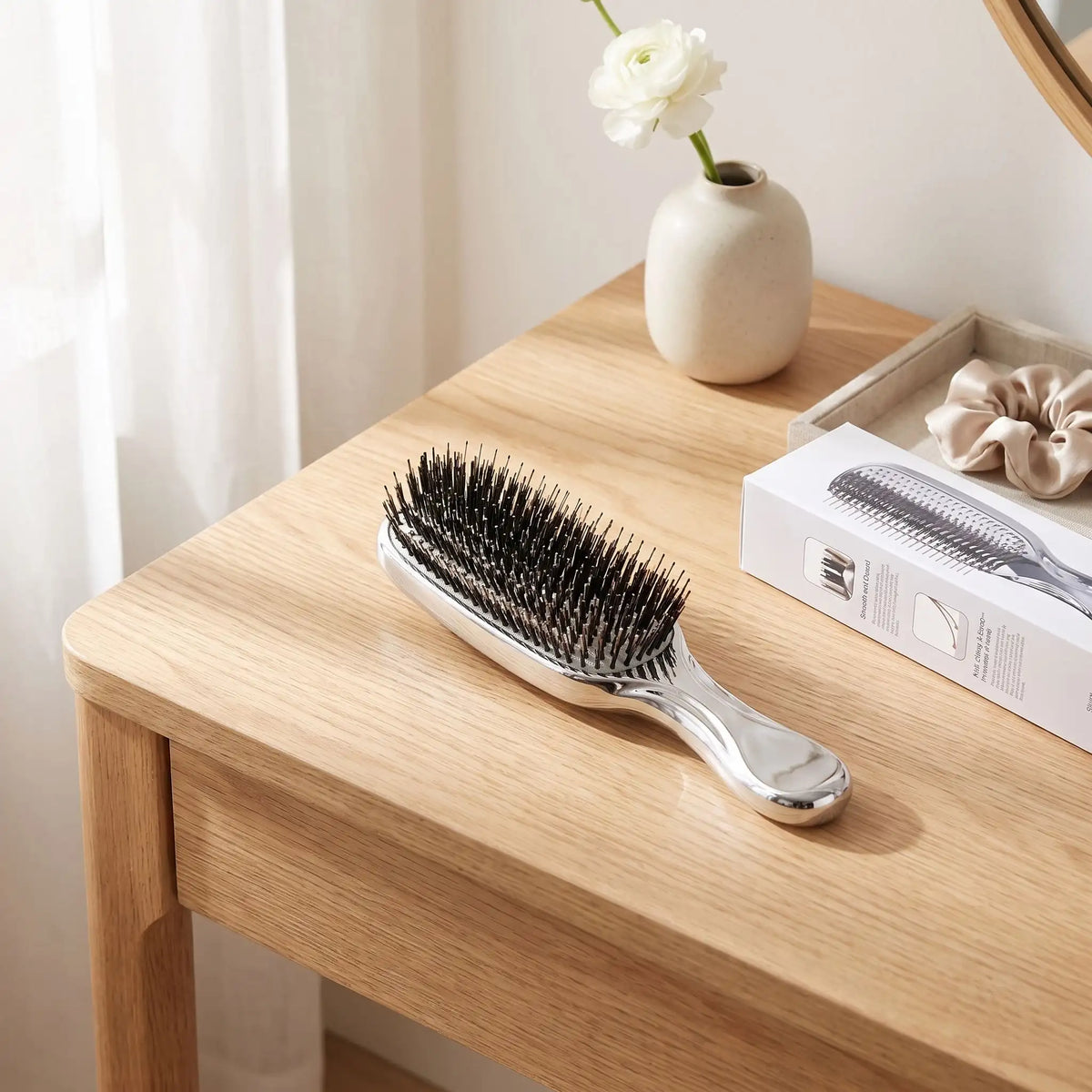 Brosse à cheveux gris