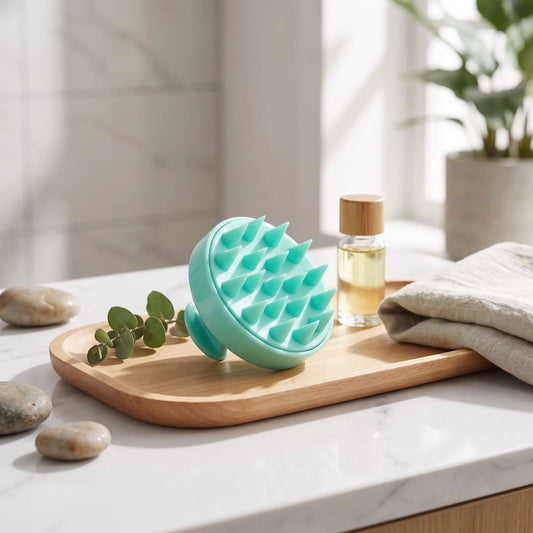 Brosse à cheveux vert