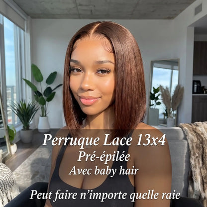 Perruque cheveux naturels tout en un