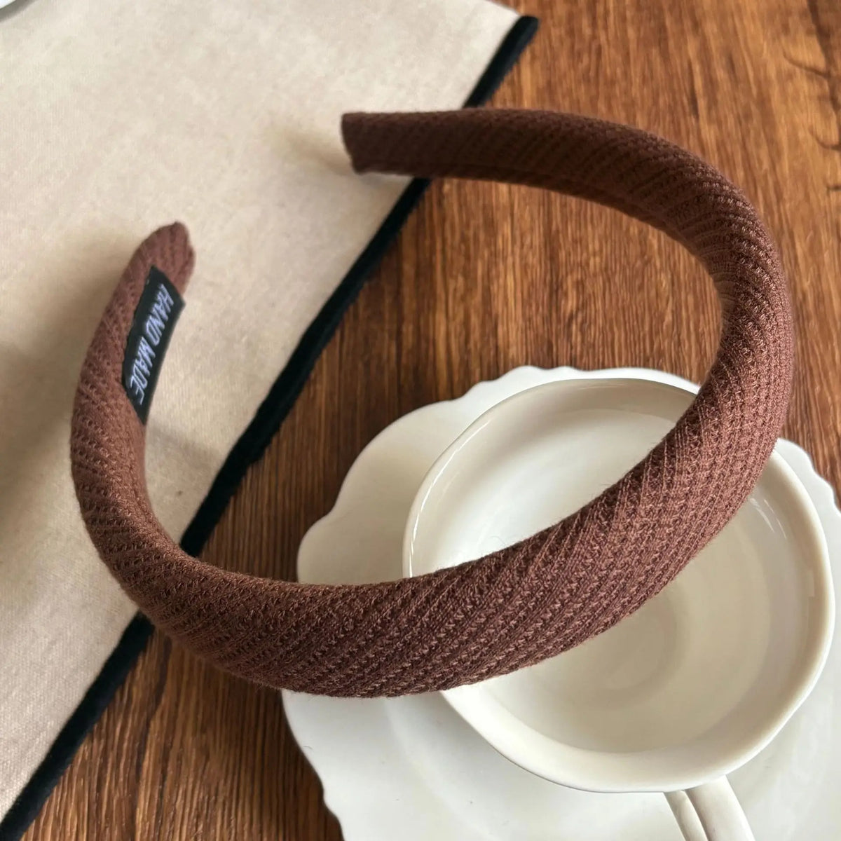 Serre tête femme marron