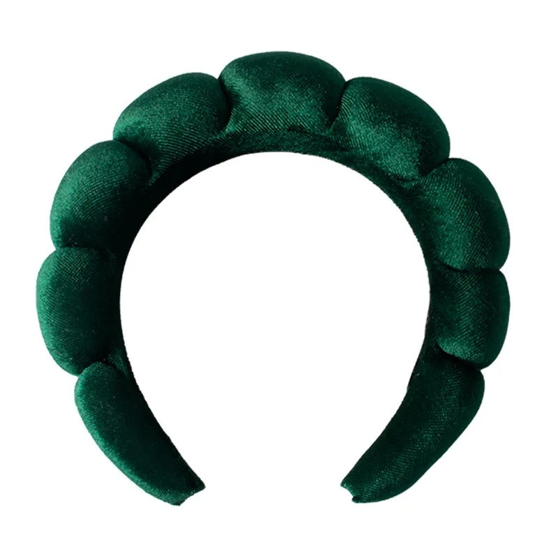 Serre tête femme vert foncé