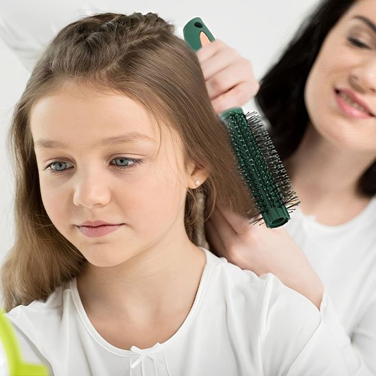 Brosse a brushing- Coiffure sans douleur