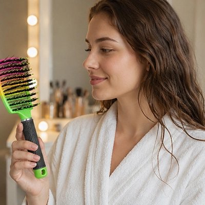Brosse a cheveux - couleur attrayante 