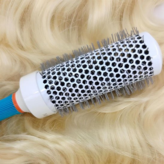 Brosse cheveux bouclés- couleur blanc