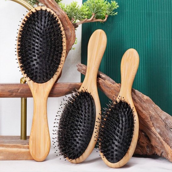 Brosse poil de sanglier- en bois