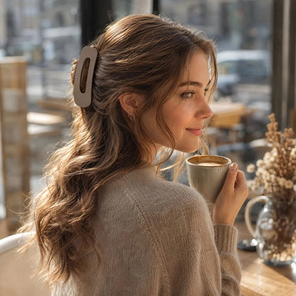 Pince a cheveux- taupe